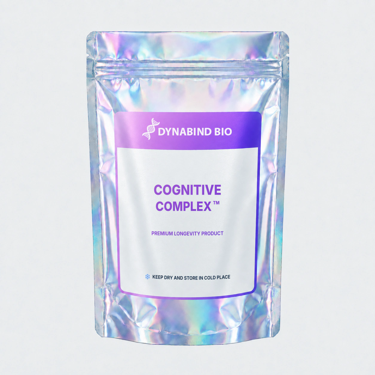 Cognitive Complex supplement pouch for memory, focus, brain energy and neuroplasticity pathways by DynaBind Bio